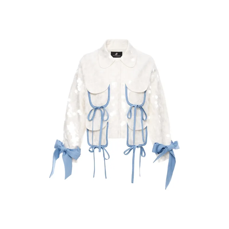 FLONAKED Denim Jacket Women's Ecru-0