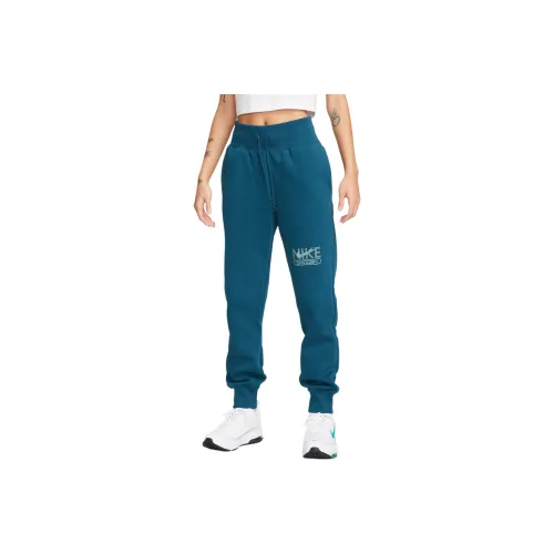 Nike SportswearSwoosh Casual Pants Women's Linen Blue/Foam Mint Green