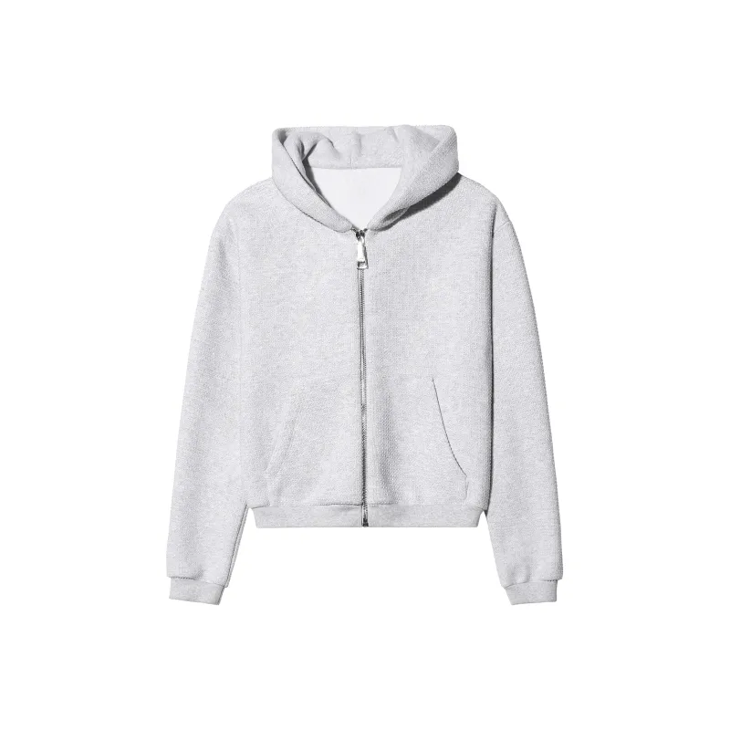 TCH FW23 Laser Diamond Baby's Breath Collection Cropped Coats Women's Gray-0