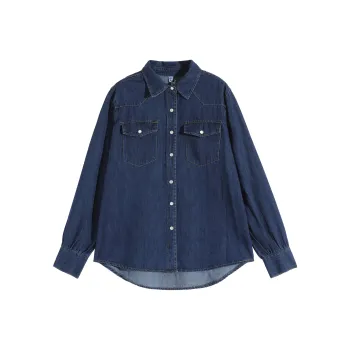 MKBY Denim Jackets Women's Blue