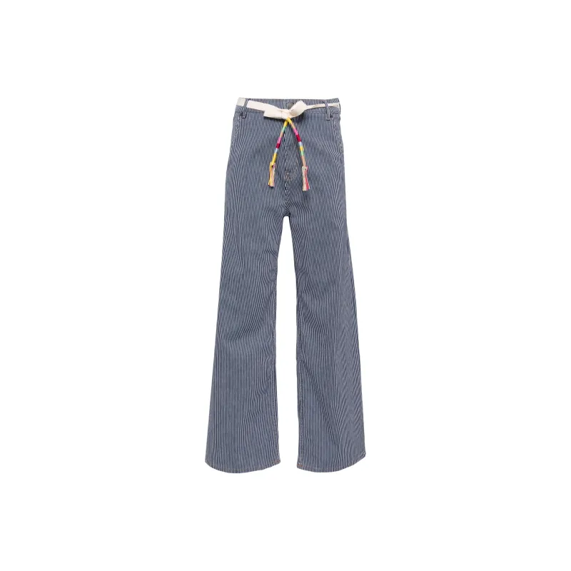 Mira Mikati Striped Straight leg Trousers-0