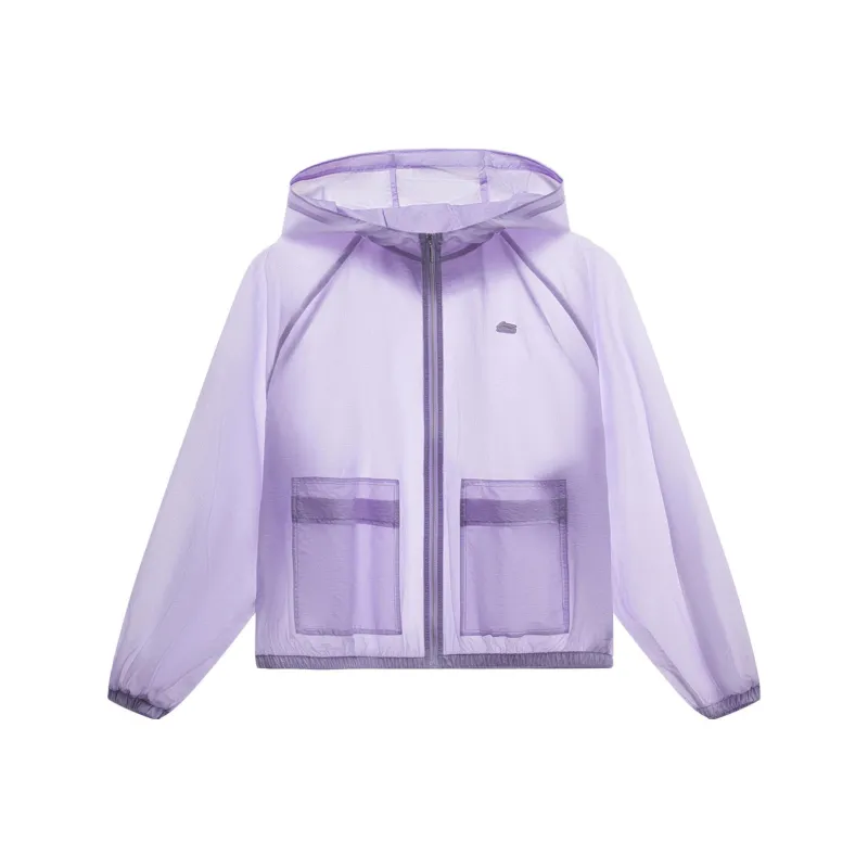 LiNing Sports Trend Series Trench Coat Women's Vero Rose Purple-0
