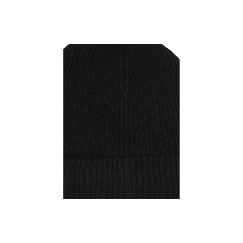HUGO BOSS Knitted Fabric Beanies Unisex Black-1