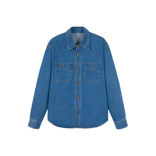 Meat meat small cherries Denim Jackets Women's Denim Blue
