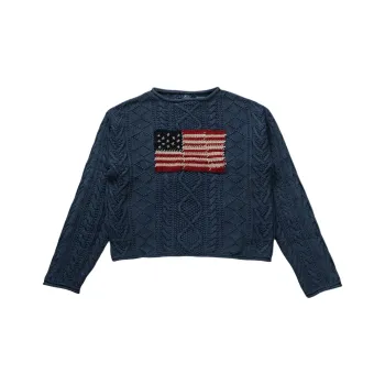 Polo Ralph Lauren Flag detail Knitted Sweater