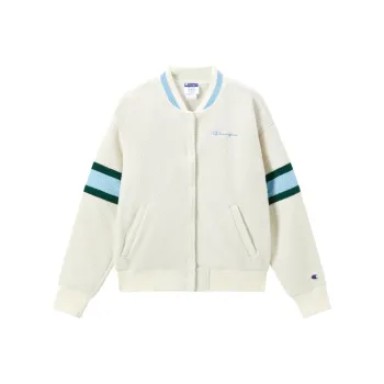 Champion FW22 Thickened And Fleece Lined Jacket Women's Light Gray Patchwork