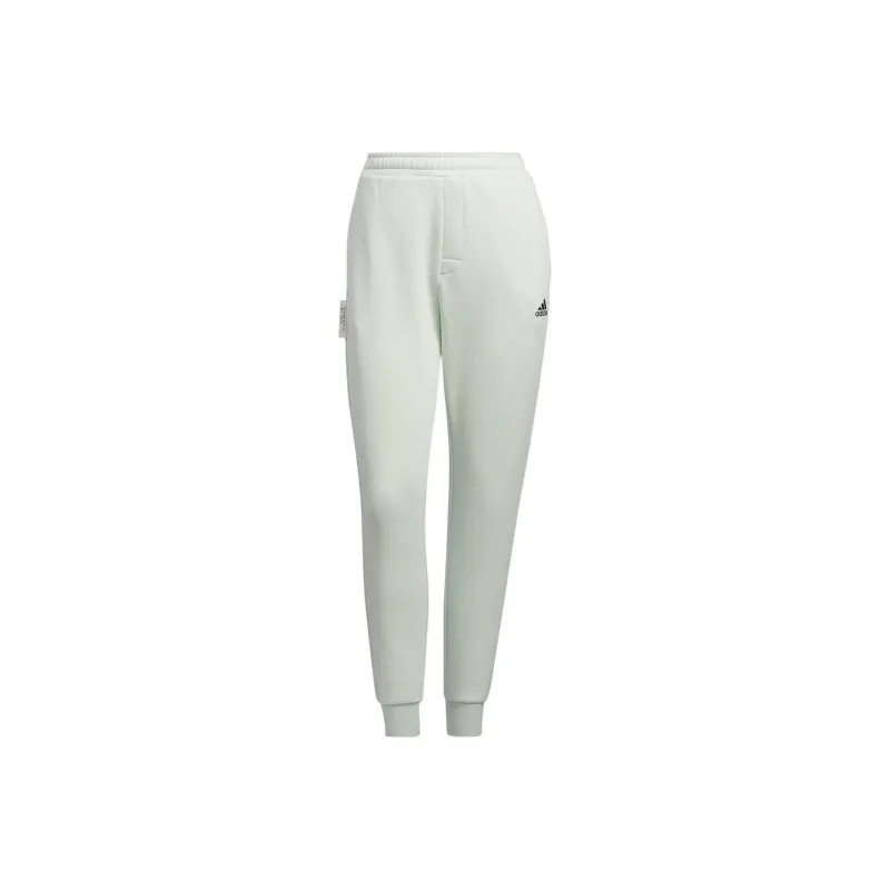 Adidas Knitted Sweatpants Women's Light Green-0
