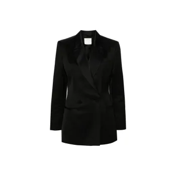 Forte Forte Double breasted Satin Blazer