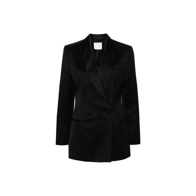 Forte Forte Double breasted Satin Blazer-0