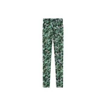 GANNI Printed Mesh Tights 'Kelly Green'
