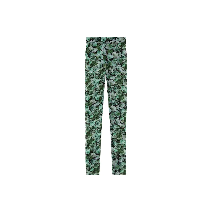 GANNI Printed Mesh Tights 'Kelly Green'-0