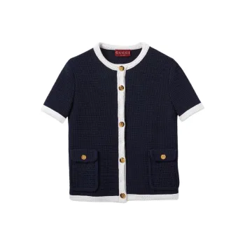 GUCCI SS25 Spring Collection Knitwear Women's Marine Blue
