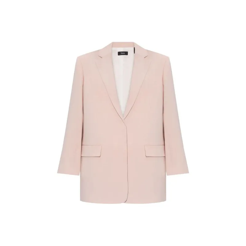 THEORY Single Breasted Crepe Blazer-0