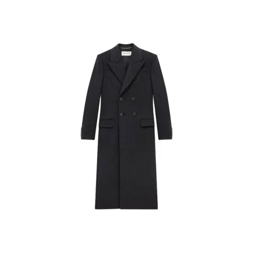 SAINT LAURENT Double Breasted Long Coat