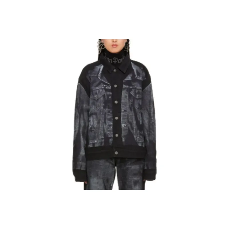 Jean Paul Gaultier Trompe Denim Jacket 'White/Blue'-0
