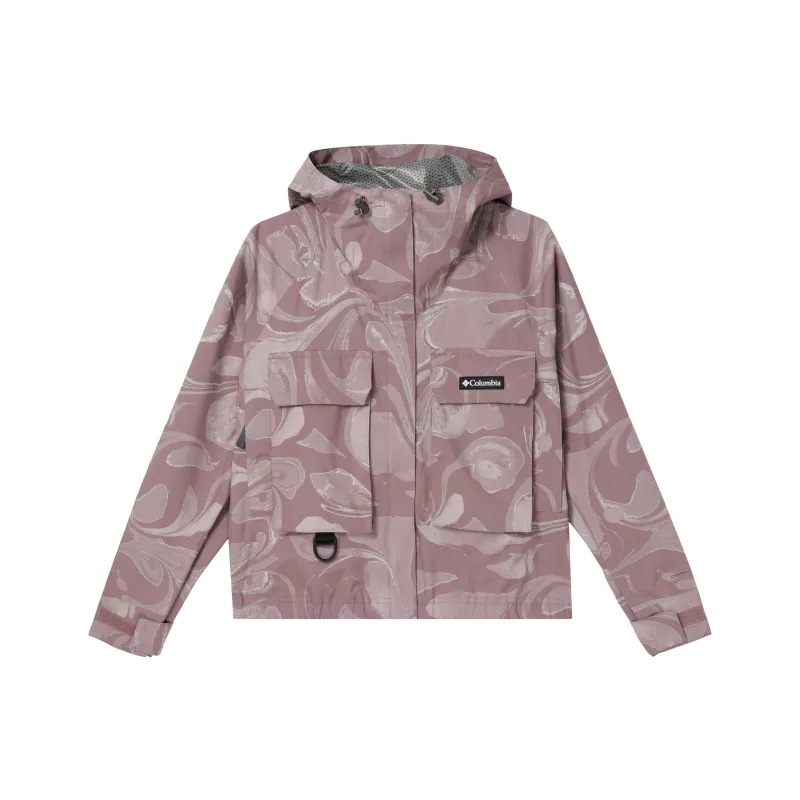 Columbia Water Resistant Windbreaker Jacket Women's Pink-0