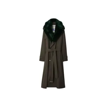 Burberry Kennington Long Trench Coat 'Otter'