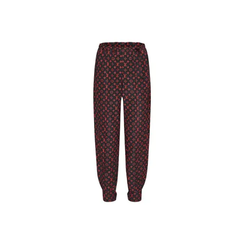 LOUIS VUITTON New Quarterly Products Of LV Knitted Sweatpants Women's Red