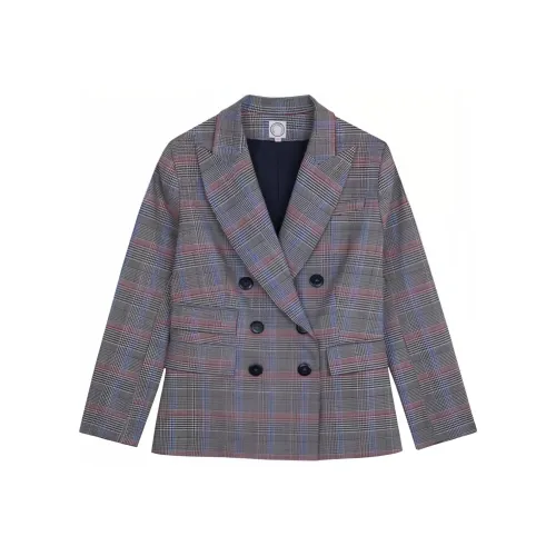 INES DE LA FRESSANGE Business Suit Coat Women's Gray