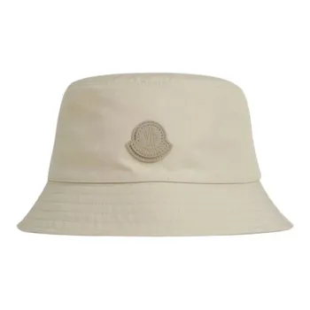 Moncler Polyester, Canvas Bucket Hats Men's Beige