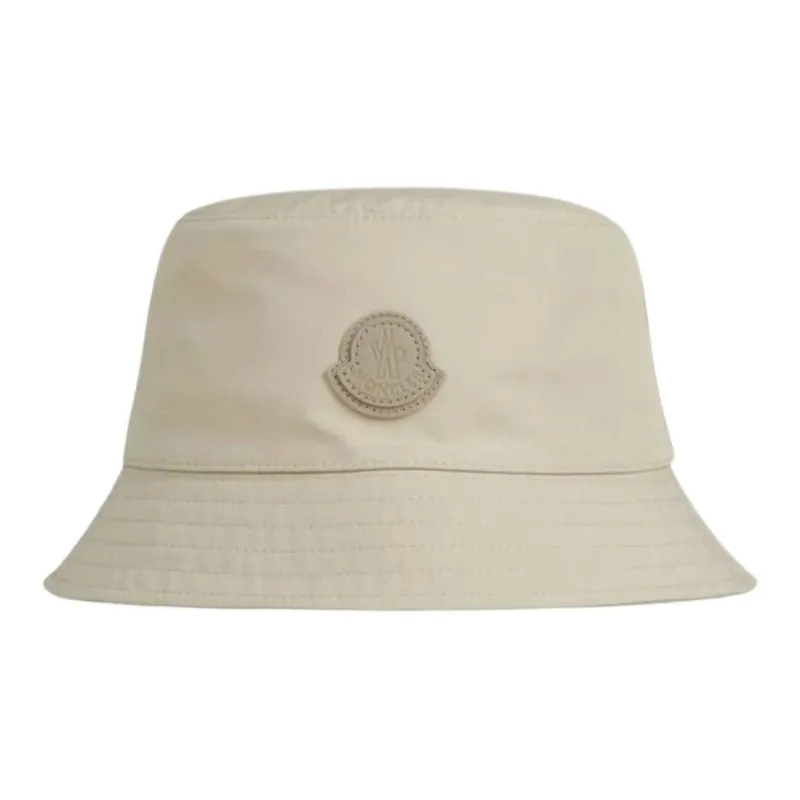 Moncler Polyester, Canvas Bucket Hats Men's Beige-0