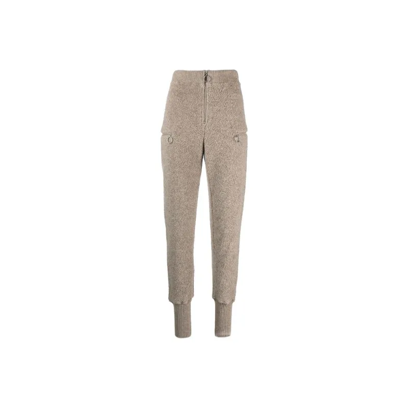 JIL SANDER Knitted Zip front Track Pants-0