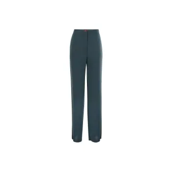 MaxMara Studio High Waisted Straight Leg Trousers