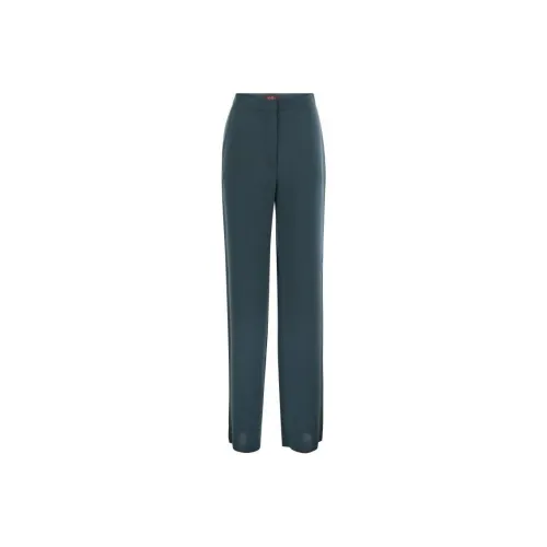MaxMara Studio High Waisted Straight Leg Trousers