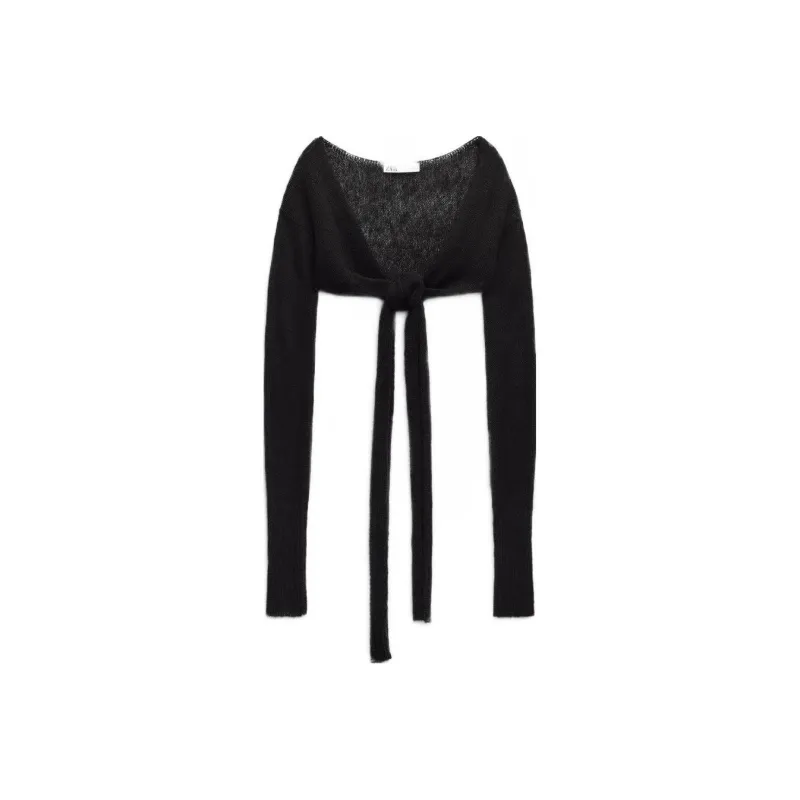 ZARA Cropped Coats Women's Black-0