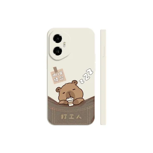 CASETIFY PC+TPU Material Busy Sleeping Phone Cases Compatibility With HUAWEI Pocket 2