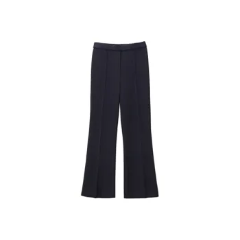 OVV Casual Pants Women's Navy Blue Solid Color A9