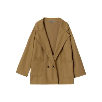 TORIGHT Velvet-feel Coat Women's Camel