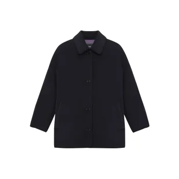 THEORY THEORY Designer Co-authored Collection Coats Women's Charcoal Gray
