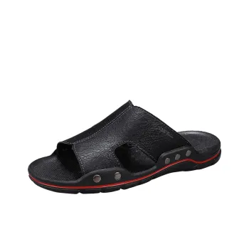 XIMO BULL Rubber Sole Stud Slip Resistant Slide Slippers Men's