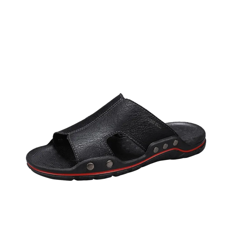 XIMO BULL Rubber Sole Stud Slip Resistant Slide Slippers Men's-0