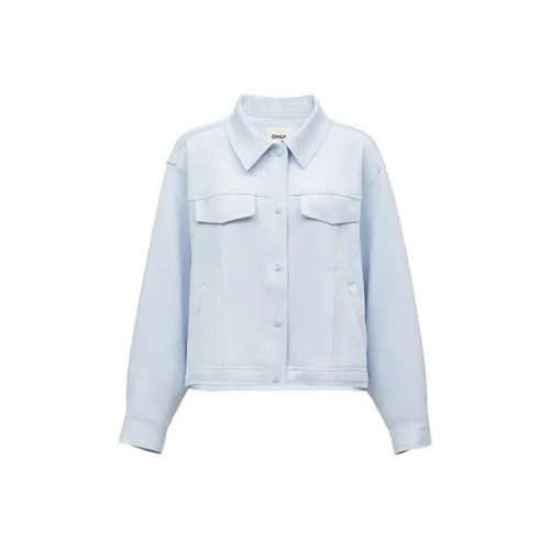 ONLY Cropped Coats Women's C41 Jimo Blue HEATHER