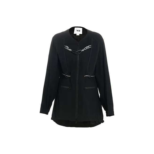 Y 3 Trench Coats Women's Black-0