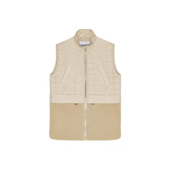 GANNI Vests Women's Greige