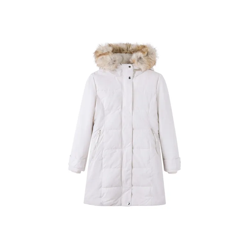 ZARA Puffer Jacket Women's White-0