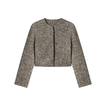 THE SEA LIFE Cropped Coat Women's Green Khaki