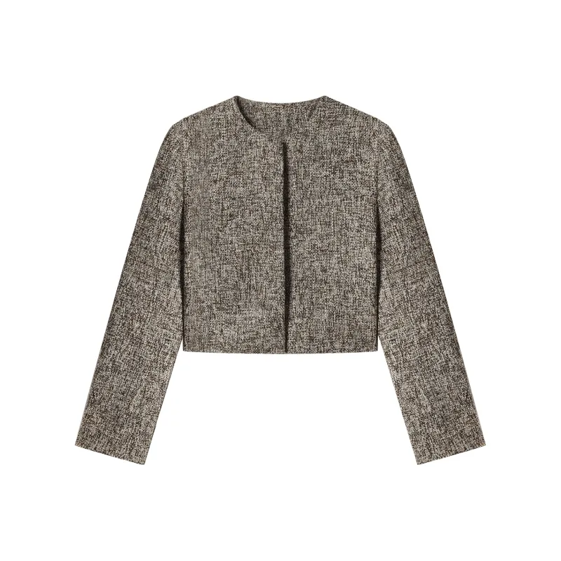 THE SEA LIFE Cropped Coat Women's Green Khaki-0