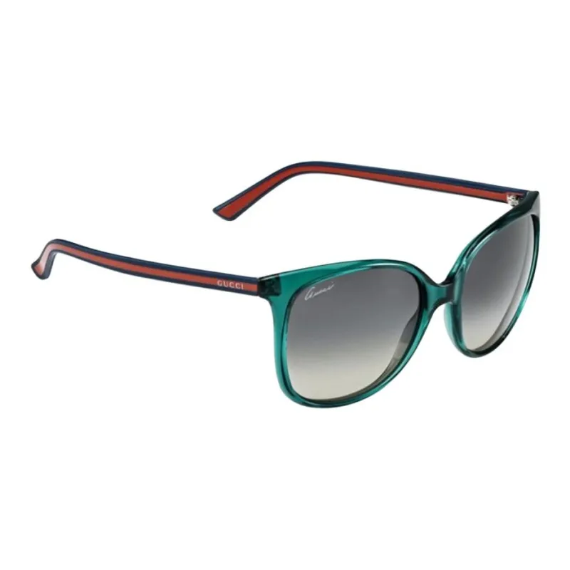 GUCCI Irregular Shape Sunglasses Unisex Blue-0