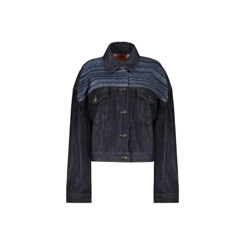 MISSONI Denim Jacket Women's Black-0