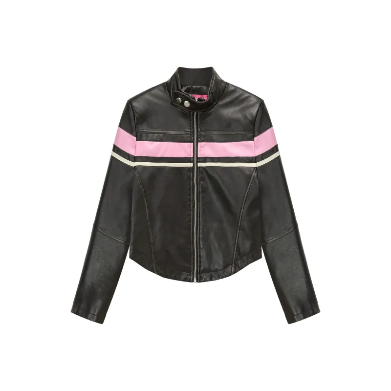 CHUU Leather Jackets Women's Black-0