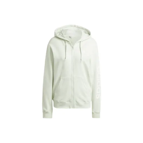 Adidas ESSENTIALS LINEAR Cropped Coats Women's Linen Green