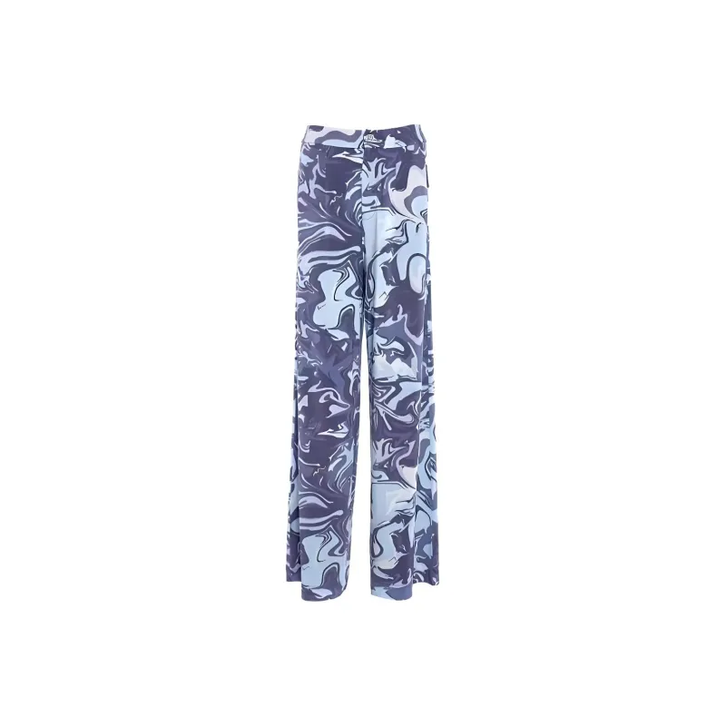BESIONIA SS24 Casual Pants Women's Blue Pattern-0