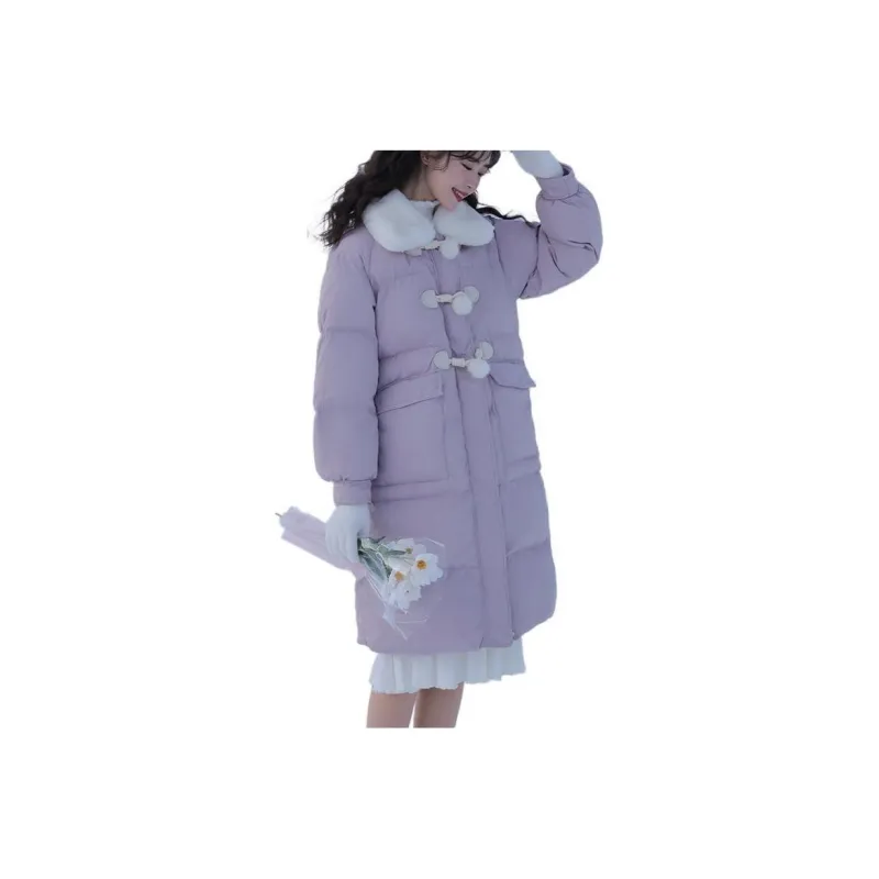 Linjou Puffer Jacket Women's Purple-0