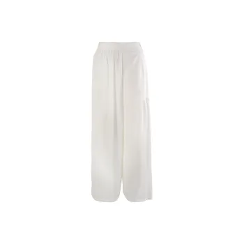 CLOUD SEASON Wide Leg Casual Pants Women's White