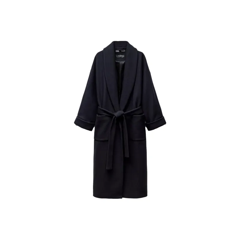 ZARA Coats Women's Blue-0