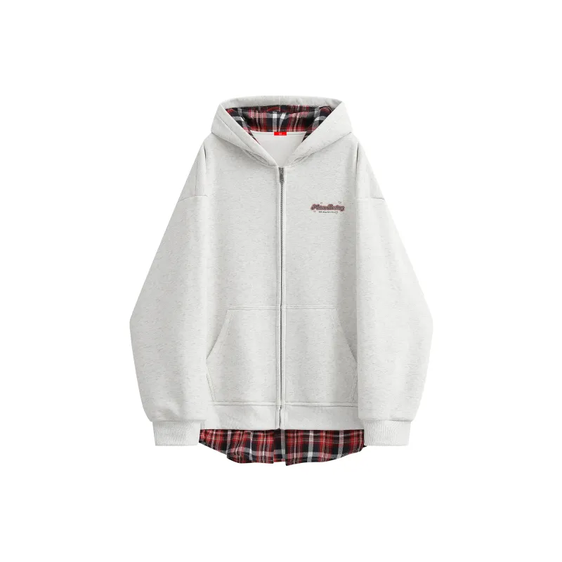 MIIOW Trend Party Series Sweatshirt Unisex Flower Gray & Red-17